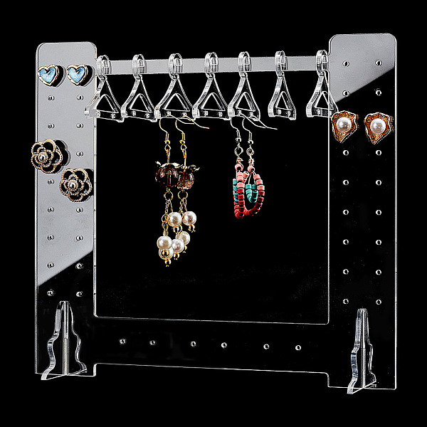 PandaHall 1 Set Transparent Acrylic Earring Display Stands, Cloth Hanger Shape, Clear, 20x5x19cm, 15pcs/set Acrylic Clear
PandaHall 1 Set Transparent Acrylic Earring Display Stands, Cloth Hanger Shape, Clear, 20x5x19cm, 15pcs/set Acrylic Clear