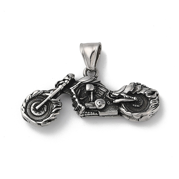 PandaHall 304 Stainless Steel Pendants, Motorbike Charm, Antique Silver, 20x46x9mm, Hole: 9x4mm 304 Stainless Steel Motorbike
PandaHall 304 Stainless Steel Pendants, Motorbike Charm, Antique Silver, 20x46x9mm, Hole: 9x4mm 304 Stainless Steel Motorbike