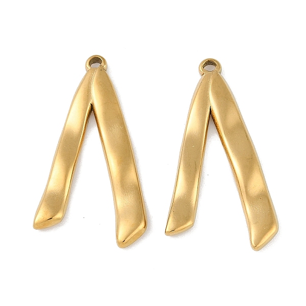 PandaHall Ion Plating(IP) 304 Stainless Steel Pendants, Letter V Charm, Real 18K Gold Plated, 31.5x17x2mm, Hole: 1.4mm 304 Stainless Steel...
PandaHall Ion Plating(IP) 304 Stainless Steel Pendants, Letter V Charm, Real 18K Gold Plated, 31.5x17x2mm, Hole: 1.4mm 304 Stainless Steel...