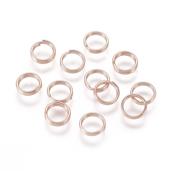 PandaHall 304 Stainless Steel Split Rings, Double Loops Jump Rings, Rose Gold, 5x1mm, Inner Diameter: 3.7mm, Single Wire: 0.5mm 304...
PandaHall 304 Stainless Steel Split Rings, Double Loops Jump Rings, Rose Gold, 5x1mm, Inner Diameter: 3.7mm, Single Wire: 0.5mm 304...