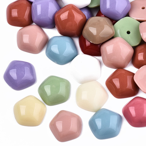 PandaHall Mixed Opaque & Transparent Resin Beads, Half Drilled, Pentagon, Mixed Color, 15x15x5.5mm, Hole: 1.6mm Resin Polygon Multicolor
PandaHall Mixed Opaque & Transparent Resin Beads, Half Drilled, Pentagon, Mixed Color, 15x15x5.5mm, Hole: 1.6mm Resin Polygon Multicolor