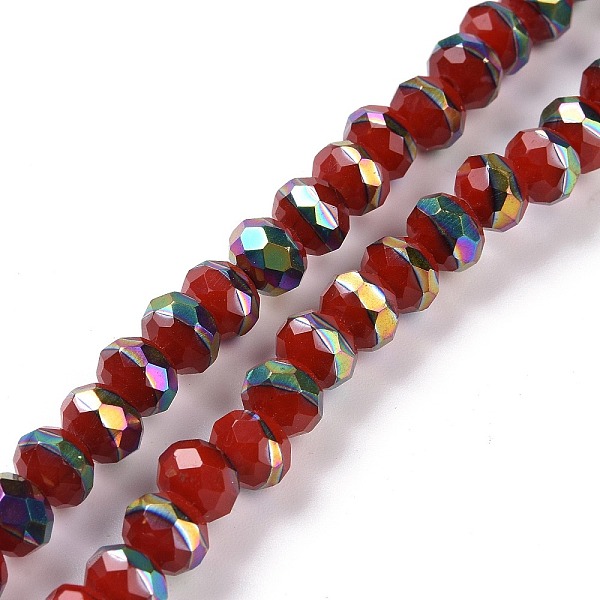PandaHall Handmade Porcelain Beads Strands, Facted, Rondelle, Half Plated, Dark Red, 8x6.5mm, Hole: 1.4mm, about 66pcs/strand, 16.77 inch...
PandaHall Handmade Porcelain Beads Strands, Facted, Rondelle, Half Plated, Dark Red, 8x6.5mm, Hole: 1.4mm, about 66pcs/strand, 16.77 inch...