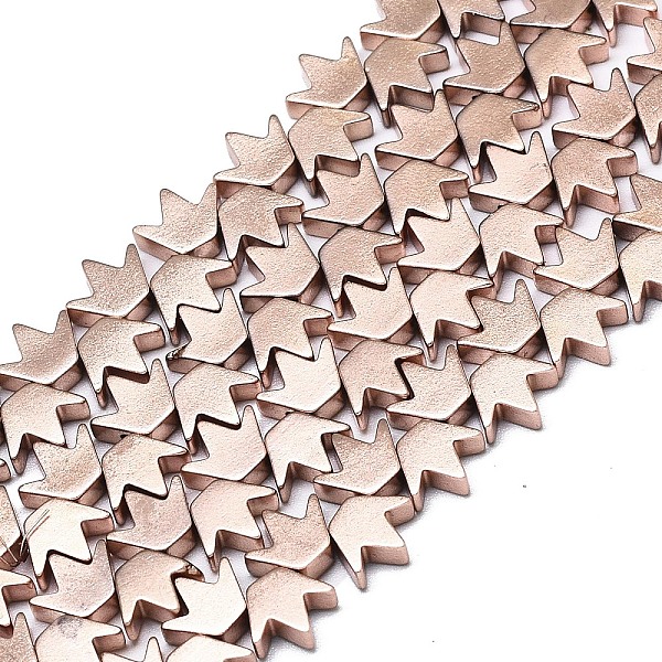 PandaHall Electroplate Non-magnetic Synthetic Hematite Beads Strands, Matte Style, Crown, Rose Gold Plated, 6.5x8x3mm, Hole: 1mm, about...
PandaHall Electroplate Non-magnetic Synthetic Hematite Beads Strands, Matte Style, Crown, Rose Gold Plated, 6.5x8x3mm, Hole: 1mm, about...