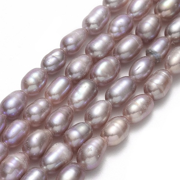 PandaHall Natural Cultured Freshwater Pearl Beads Strands, Rice, Rosy Brown, 4.5~5.5x3.5~4.5mm, Hole: 0.6mm, about 62~66pcs/strand, 13.39"...
PandaHall Natural Cultured Freshwater Pearl Beads Strands, Rice, Rosy Brown, 4.5~5.5x3.5~4.5mm, Hole: 0.6mm, about 62~66pcs/strand, 13.39"...