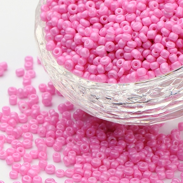 PandaHall Baking Paint Glass Seed Beads, Hot Pink, 12/0, 1.5~2mm, Hole: 0.5~1mm, about 3333pcs/50g, 50g/bag, 18bags/2pounds Glass
PandaHall Baking Paint Glass Seed Beads, Hot Pink, 12/0, 1.5~2mm, Hole: 0.5~1mm, about 3333pcs/50g, 50g/bag, 18bags/2pounds Glass