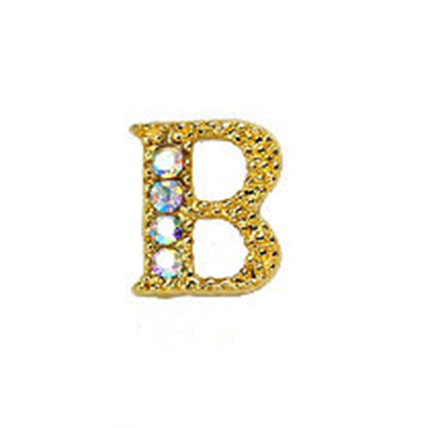 PandaHall Alloy Gold Rhinetone Letters Nail Stud Cabochons, 3D Capital Alphabet, for Women Girls DIY Making Nail Art Design, Letter.B..., Clear
PandaHall Alloy Gold Rhinetone Letters Nail Stud Cabochons, 3D Capital Alphabet, for Women Girls DIY Making Nail Art Design, Letter.B..., Clear