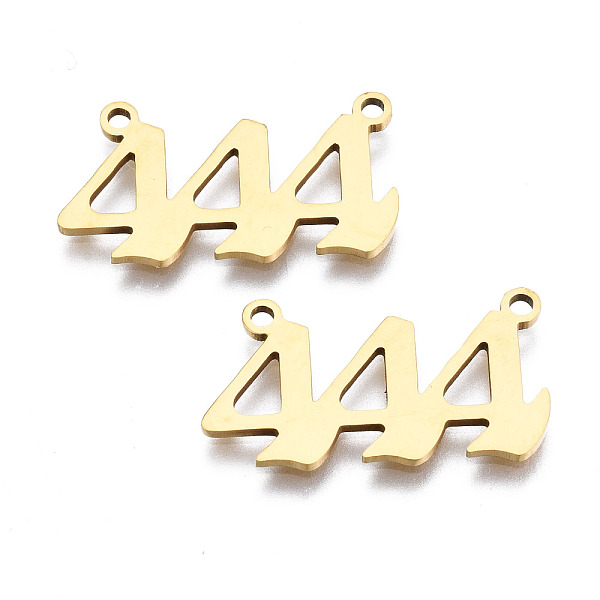 PandaHall 201 Stainless Steel Pendant Links, Laser Cut, Golden, Num.4, 12x22x1mm, Hole: 1.4mm 201 Stainless Steel Number
PandaHall 201 Stainless Steel Pendant Links, Laser Cut, Golden, Num.4, 12x22x1mm, Hole: 1.4mm 201 Stainless Steel Number
