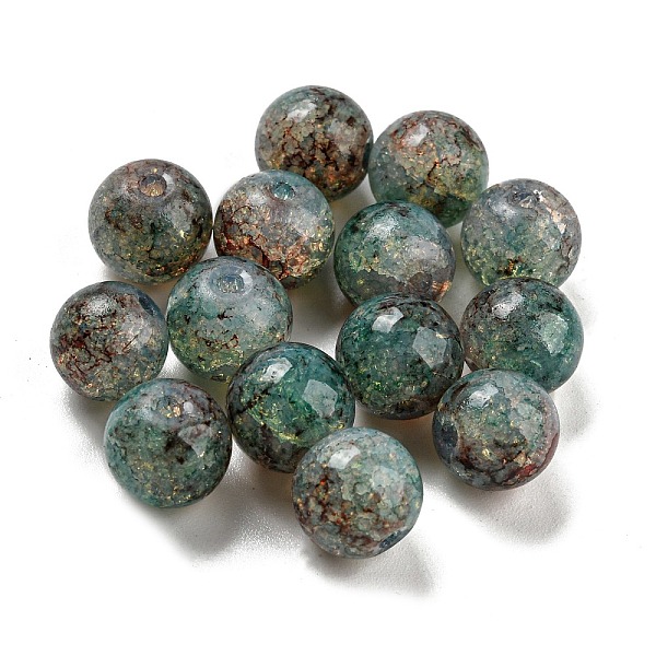 PandaHall Transparent Spray Painting Crackle Glass Beads, Round, Teal, 10mm, Hole: 1.6mm, 200pcs/bag Glass Round Cyan
PandaHall Transparent Spray Painting Crackle Glass Beads, Round, Teal, 10mm, Hole: 1.6mm, 200pcs/bag Glass Round Cyan