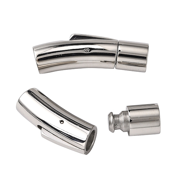 PandaHall 304 Stainless Steel Bayonet Clasps, Column, Stainless Steel Color, 30x9x8mm, Hole: 6mm 304 Stainless Steel
PandaHall 304 Stainless Steel Bayonet Clasps, Column, Stainless Steel Color, 30x9x8mm, Hole: 6mm 304 Stainless Steel