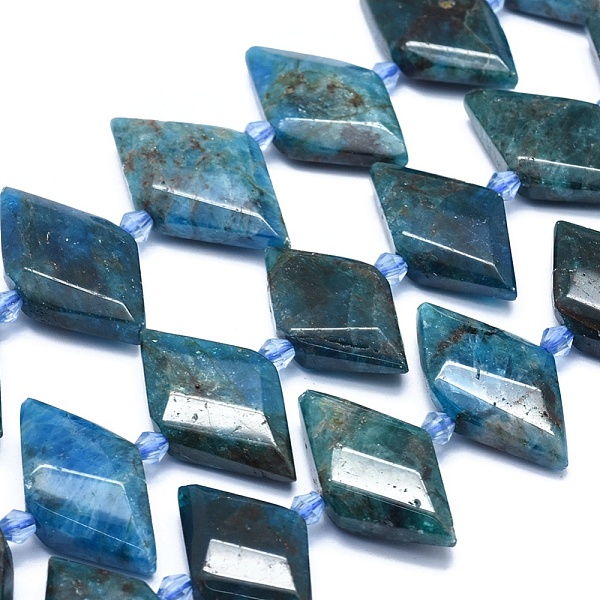 PandaHall Natural Apatite Bead Strands, Faceted, Rhombus, 21~32x10~18x5~7mm, Hole: 0.6~0.8mm, about 20~25pcs/strand, 15 inch~15.7 inch...
PandaHall Natural Apatite Bead Strands, Faceted, Rhombus, 21~32x10~18x5~7mm, Hole: 0.6~0.8mm, about 20~25pcs/strand, 15 inch~15.7 inch...