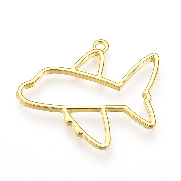 PandaHall Rack Plating Alloy Open Back Bezel Airliner Pendants, For DIY UV Resin, Epoxy Resin, Pressed Flower Jewelry, Cadmium Free & Nickel...
PandaHall Rack Plating Alloy Open Back Bezel Airliner Pendants, For DIY UV Resin, Epoxy Resin, Pressed Flower Jewelry, Cadmium Free & Nickel...