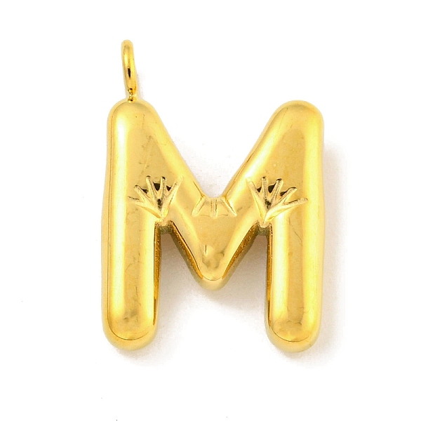 PandaHall Ion Plating(IP) 304 Stainless Steel Pendants, Letter Charm, Golden, Letter M, 16.5x11.5x3mm, Hole: 2mm 304 Stainless Steel Letter...
PandaHall Ion Plating(IP) 304 Stainless Steel Pendants, Letter Charm, Golden, Letter M, 16.5x11.5x3mm, Hole: 2mm 304 Stainless Steel Letter...