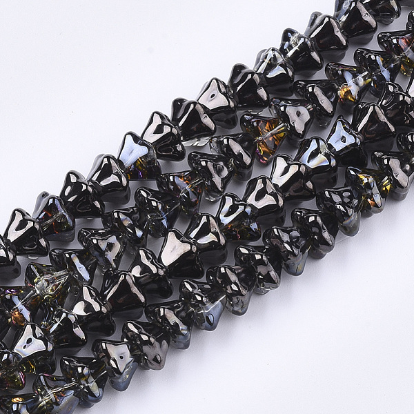 PandaHall Electroplate Glass Beads Strands, Petunia, Black, 6x8x8mm, Hole: 0.9mm, about 120pcs/strand, 23.6 inch Glass Flower Black
PandaHall Electroplate Glass Beads Strands, Petunia, Black, 6x8x8mm, Hole: 0.9mm, about 120pcs/strand, 23.6 inch Glass Flower Black