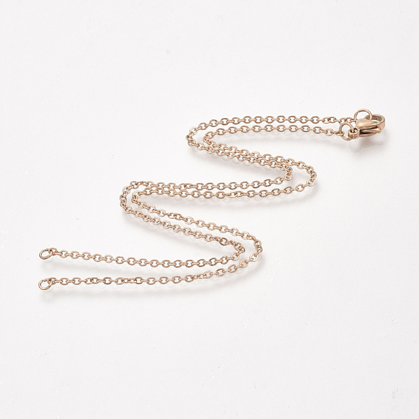 PandaHall 304 Stainless Steel Cable Chain Necklace Making, with Lobster Claw Clasps, Rose Gold, 28.1 inch~28.3 inch(71.5~72cm), 1.5mm, Hole...
PandaHall 304 Stainless Steel Cable Chain Necklace Making, with Lobster Claw Clasps, Rose Gold, 28.1 inch~28.3 inch(71.5~72cm), 1.5mm, Hole...