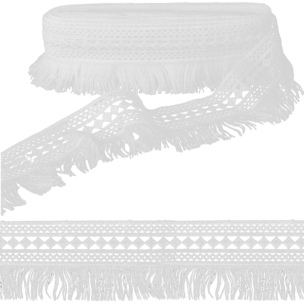 PandaHall Gorgecraft 7.5 Yards Polyester Fringe Tassel Trim, Rhombus Pattern, for Curtain, Costume Accessories, White, 60~65x1mm Polyester...
PandaHall Gorgecraft 7.5 Yards Polyester Fringe Tassel Trim, Rhombus Pattern, for Curtain, Costume Accessories, White, 60~65x1mm Polyester...