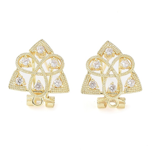 PandaHall Hollow Trinity Knot Brass Micro Pave Cubic Zirconia Stud Earrings Finding, with Horizontal Loops, Cadmium Free & Lead Free, Real..., Clear
PandaHall Hollow Trinity Knot Brass Micro Pave Cubic Zirconia Stud Earrings Finding, with Horizontal Loops, Cadmium Free & Lead Free, Real..., Clear