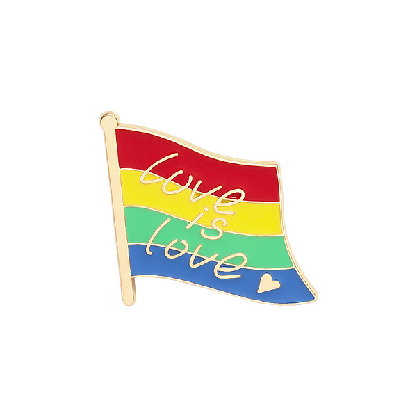 PandaHall Creative Zinc Alloy Brooches, Enamel Lapel Pin, with Iron Butterfly Clutches or Rubber Clutches, Rainbow, Flag with Word Love is...
PandaHall Creative Zinc Alloy Brooches, Enamel Lapel Pin, with Iron Butterfly Clutches or Rubber Clutches, Rainbow, Flag with Word Love is...
