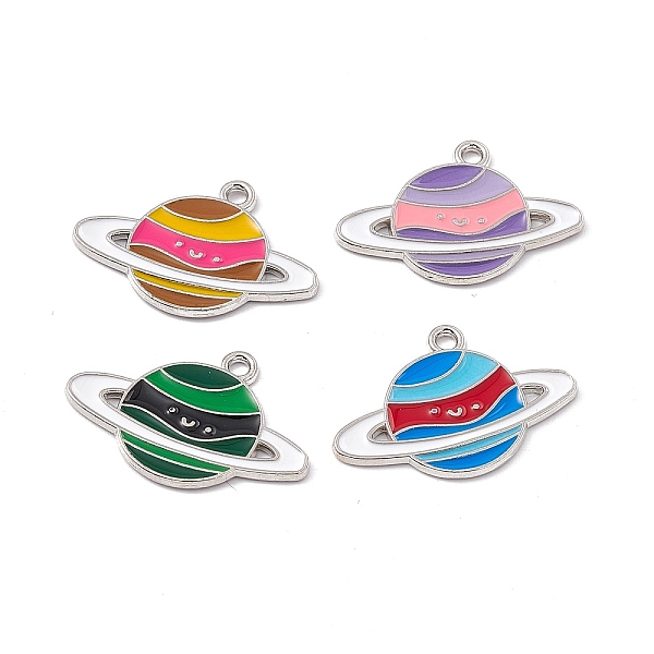 PandaHall Alloy Pendants, with Enamel, Planet Charm, Golden, Platinum, Random Color, 18x26x1mm, Hole: 1.8mm Alloy+Enamel Planet Multicolor
PandaHall Alloy Pendants, with Enamel, Planet Charm, Golden, Platinum, Random Color, 18x26x1mm, Hole: 1.8mm Alloy+Enamel Planet Multicolor