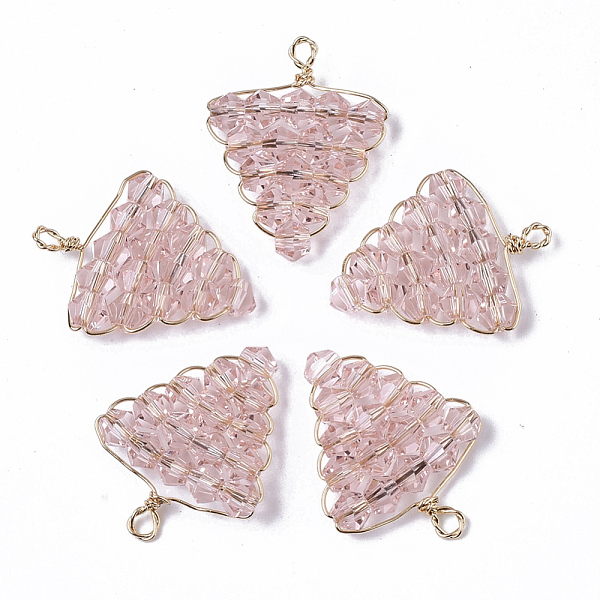 PandaHall Glass Pendants, Wire Wrapped Pendants, with Real 18K Gold Plated Brass Wires, Nickel Free, Grape, Pink, 21x16x3.5mm, Hole: 2mm...
PandaHall Glass Pendants, Wire Wrapped Pendants, with Real 18K Gold Plated Brass Wires, Nickel Free, Grape, Pink, 21x16x3.5mm, Hole: 2mm...