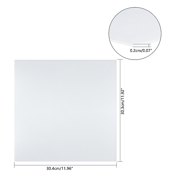PandaHall Olycraft HDPE (High Density Polyethylene) Sheets, Square, White, 30.3x30.4x0.2cm Plastic White
PandaHall Olycraft HDPE (High Density Polyethylene) Sheets, Square, White, 30.3x30.4x0.2cm Plastic White