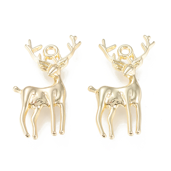 PandaHall Alloy Pendants, Cadmium Free & Lead Free, Deer, Golden, 30x20x4.5mm, Hole: 1.8mm Alloy Deer
PandaHall Alloy Pendants, Cadmium Free & Lead Free, Deer, Golden, 30x20x4.5mm, Hole: 1.8mm Alloy Deer