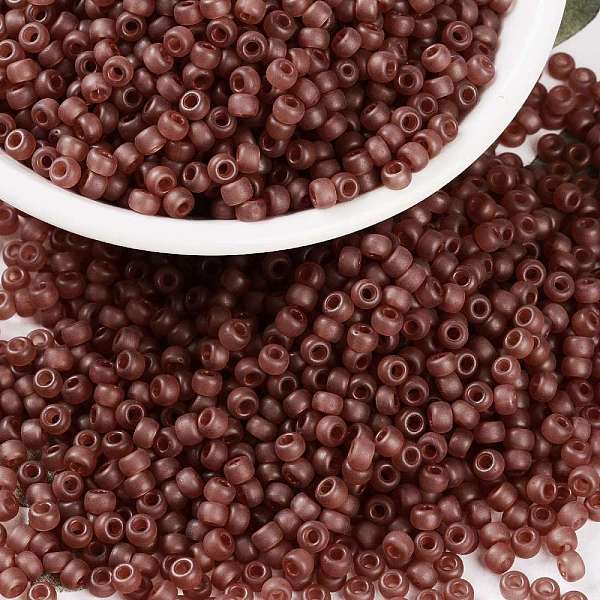 PandaHall MIYUKI Round Rocailles Beads, Japanese Seed Beads, 8/0, (RR372) Semi-Frosted Berry, 3mm, Hole: 1mm, about 422~455pcs/10g Glass Red
PandaHall MIYUKI Round Rocailles Beads, Japanese Seed Beads, 8/0, (RR372) Semi-Frosted Berry, 3mm, Hole: 1mm, about 422~455pcs/10g Glass Red