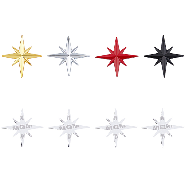 PandaHall SUPERFINDINGS 4Pcs 4 Colors 3D Zinc Alloy Car Decoration Stickers, Scratch Cover Sticker, Star, Mixed Color, 64x59.5x4.5mm..., Multicolor
PandaHall SUPERFINDINGS 4Pcs 4 Colors 3D Zinc Alloy Car Decoration Stickers, Scratch Cover Sticker, Star, Mixed Color, 64x59.5x4.5mm..., Multicolor