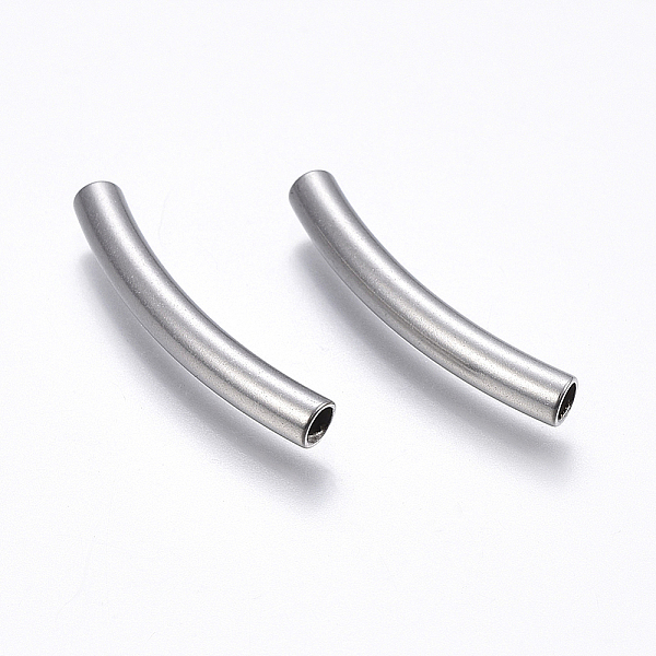 PandaHall 304 Stainless Steel Tube Beads, Curved Tube Noodle Beads, Curved Tube, Stainless Steel Color, 30x4mm, Hole: 3mm 304 Stainless...
PandaHall 304 Stainless Steel Tube Beads, Curved Tube Noodle Beads, Curved Tube, Stainless Steel Color, 30x4mm, Hole: 3mm 304 Stainless...