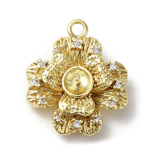 PandaHall Rack Plating Brass Cubic Zirconia Pendants, Cadmium Free & Lead Free, Flower, Golden, 20x17x5.5mm, Hole: 1.8mm Brass+Cubic..., Clear
PandaHall Rack Plating Brass Cubic Zirconia Pendants, Cadmium Free & Lead Free, Flower, Golden, 20x17x5.5mm, Hole: 1.8mm Brass+Cubic..., Clear