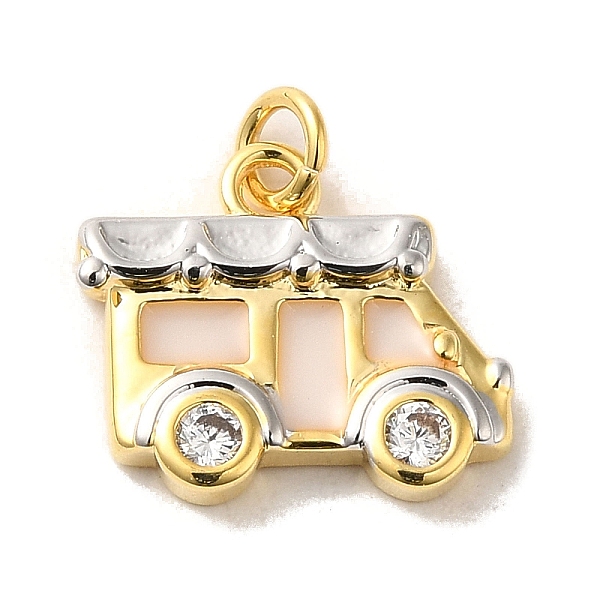 PandaHall Brass Cubic Zirconia Pendants, with Enamel and Jump Ring, Bus, Real 14K Gold Plated, 12x14x2.5mm, Hole: 3.5mm Brass+Cubic..., Clear
PandaHall Brass Cubic Zirconia Pendants, with Enamel and Jump Ring, Bus, Real 14K Gold Plated, 12x14x2.5mm, Hole: 3.5mm Brass+Cubic..., Clear
