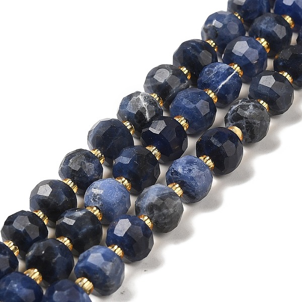 PandaHall Natural Sodalite Beads Strands, with Seed Beads, Faceted Rondelle, 7~8x5~6mm, Hole: 1mm, about 45~46pcs/strand, 14.57''~14.96''...
PandaHall Natural Sodalite Beads Strands, with Seed Beads, Faceted Rondelle, 7~8x5~6mm, Hole: 1mm, about 45~46pcs/strand, 14.57''~14.96''...