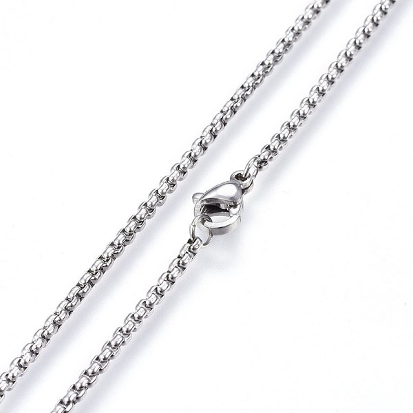 PandaHall 304 Stainless Steel Rolo Chain Necklaces, with Lobster Claw Clasps, Stainless Steel Color, 23.6 inch(60cm) 304 Stainless Steel
PandaHall 304 Stainless Steel Rolo Chain Necklaces, with Lobster Claw Clasps, Stainless Steel Color, 23.6 inch(60cm) 304 Stainless Steel