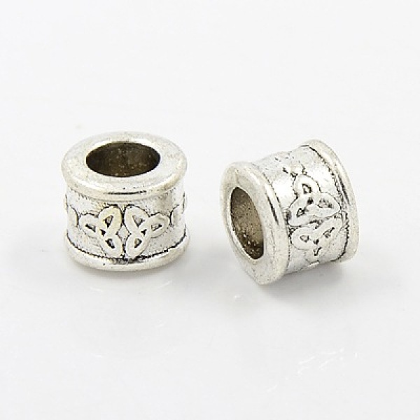 PandaHall Large Hole Beads, Tibetan Style European Beads, Antique Silver, Lead Free, Cadmium Free and Nickel Free, Column with Trinity...
PandaHall Large Hole Beads, Tibetan Style European Beads, Antique Silver, Lead Free, Cadmium Free and Nickel Free, Column with Trinity...