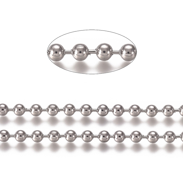 PandaHall 3.28 Feet 304 Stainless Steel Ball Chains, Stainless Steel Color, 4.5mm 304 Stainless Steel
PandaHall 3.28 Feet 304 Stainless Steel Ball Chains, Stainless Steel Color, 4.5mm 304 Stainless Steel