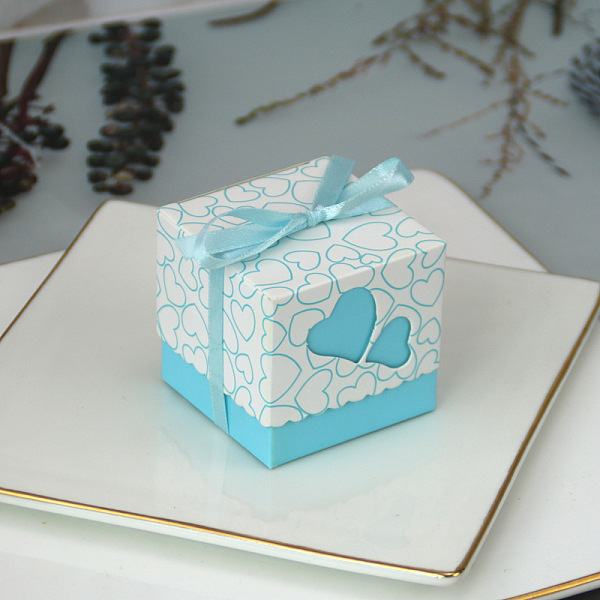 PandaHall Square Foldable Creative Paper Gift Box, Candy Boxes, Heart Pattern with Ribbon, Decorative Gift Box for Wedding, Light Sky Blue...
PandaHall Square Foldable Creative Paper Gift Box, Candy Boxes, Heart Pattern with Ribbon, Decorative Gift Box for Wedding, Light Sky Blue...