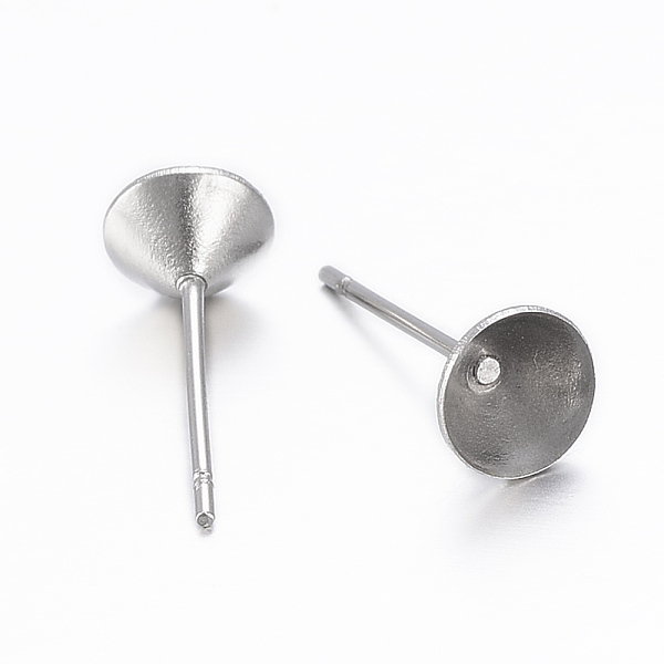 PandaHall 304 Stainless Steel Stud Earring Settings, Stainless Steel Color, Fit for 5.5mm Rhinestone, 6x3mm, Pin: 0.8mm 304 Stainless Steel...
PandaHall 304 Stainless Steel Stud Earring Settings, Stainless Steel Color, Fit for 5.5mm Rhinestone, 6x3mm, Pin: 0.8mm 304 Stainless Steel...