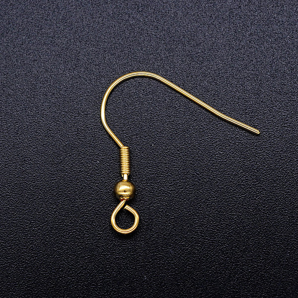 PandaHall 304 Stainless Steel Earring Hooks, with Horizontal Loop, Golden, 22mm, Hole: 2mm, 21 Gauge, Pin: 0.7mm 304 Stainless Steel
PandaHall 304 Stainless Steel Earring Hooks, with Horizontal Loop, Golden, 22mm, Hole: 2mm, 21 Gauge, Pin: 0.7mm 304 Stainless Steel
