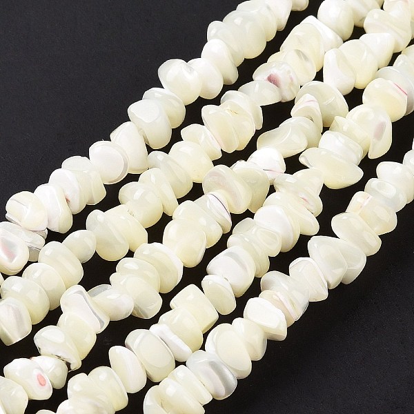 PandaHall Natural Sea Shell Beads Strands, Bleach, Chips, White, 2~7x5~7.5x4.5~7mm, Hole: 0.5~0.7mm, about 97~105pcs/strand, 15.35...
PandaHall Natural Sea Shell Beads Strands, Bleach, Chips, White, 2~7x5~7.5x4.5~7mm, Hole: 0.5~0.7mm, about 97~105pcs/strand, 15.35...