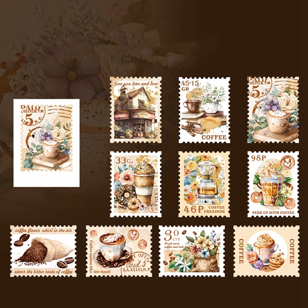 PandaHall 30Pcs PET Waterproof Self Adhesive Stickers, Stamp Decals for DIY Scrapbooking, Photo Album Decoration, Drink, 45x35mm PET Drink..., Brown
PandaHall 30Pcs PET Waterproof Self Adhesive Stickers, Stamp Decals for DIY Scrapbooking, Photo Album Decoration, Drink, 45x35mm PET Drink..., Brown