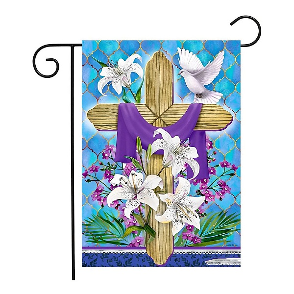 PandaHall Cross Pattern Garden Flag for Religion, Double Sided Linen House Flags, for Home Garden Yard Office Decorations, Colorful...
PandaHall Cross Pattern Garden Flag for Religion, Double Sided Linen House Flags, for Home Garden Yard Office Decorations, Colorful...