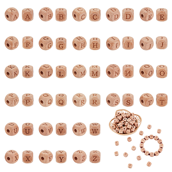 PandaHall Olycraft 26Pcs Alphabet Wood European Beads, Large Hole Bead, Horizontal Hole, Cube with Laser Engraved Letter A~Z, BurlyWood..., Orange
PandaHall Olycraft 26Pcs Alphabet Wood European Beads, Large Hole Bead, Horizontal Hole, Cube with Laser Engraved Letter A~Z, BurlyWood..., Orange