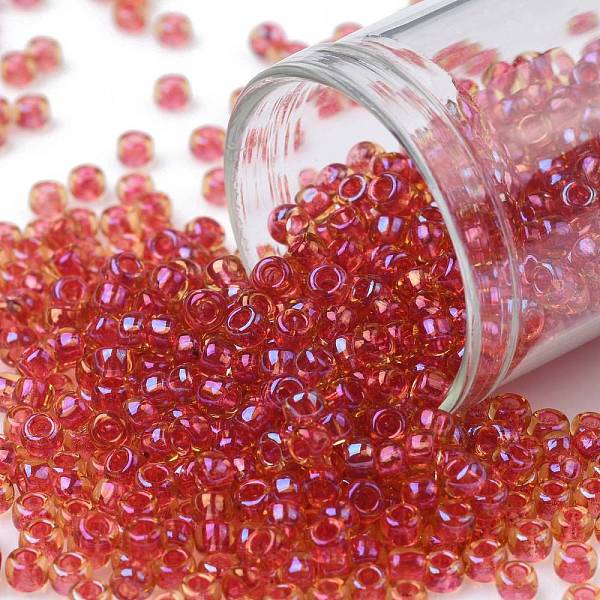 PandaHall TOHO Round Seed Beads, Japanese Seed Beads, (241) Inside Color AB Light Topaz/Mauve Lined, 8/0, 3mm, Hole: 1mm, about...
PandaHall TOHO Round Seed Beads, Japanese Seed Beads, (241) Inside Color AB Light Topaz/Mauve Lined, 8/0, 3mm, Hole: 1mm, about...