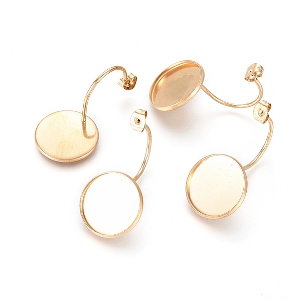 PandaHall Ion Plating(IP) 304 Stainless Steel Ear Nuts, Butterfly Earring Backs for Post Earrings, Flat Round Cabochon Settings, Golden...
PandaHall Ion Plating(IP) 304 Stainless Steel Ear Nuts, Butterfly Earring Backs for Post Earrings, Flat Round Cabochon Settings, Golden...