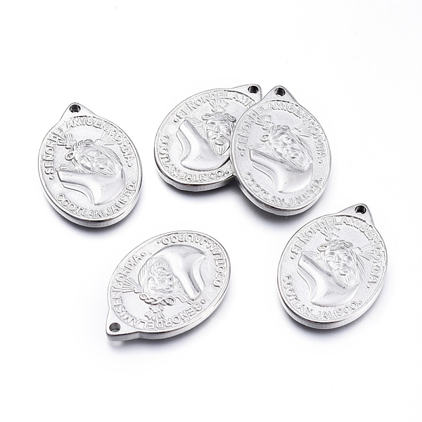 PandaHall 304 Stainless Steel Pendants, Oval with Word, Stainless Steel Color, 28.5x19.5x2.5mm, Hole: 2mm 304 Stainless Steel Oval
PandaHall 304 Stainless Steel Pendants, Oval with Word, Stainless Steel Color, 28.5x19.5x2.5mm, Hole: 2mm 304 Stainless Steel Oval