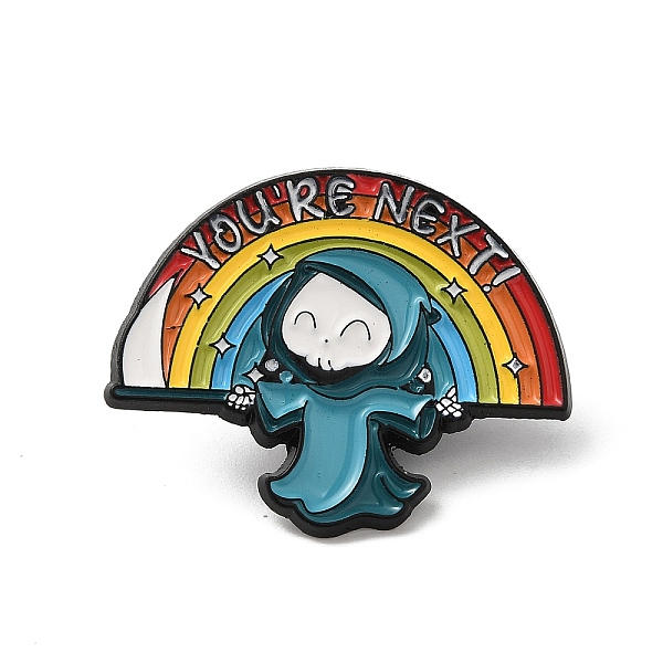 PandaHall Halloween Death Holding Rainbow Enamel Pins, Black Alloy Brooch for Backpack Clothes, Colorful, 25x31x1.5mm Alloy+Enamel Rainbow
PandaHall Halloween Death Holding Rainbow Enamel Pins, Black Alloy Brooch for Backpack Clothes, Colorful, 25x31x1.5mm Alloy+Enamel Rainbow