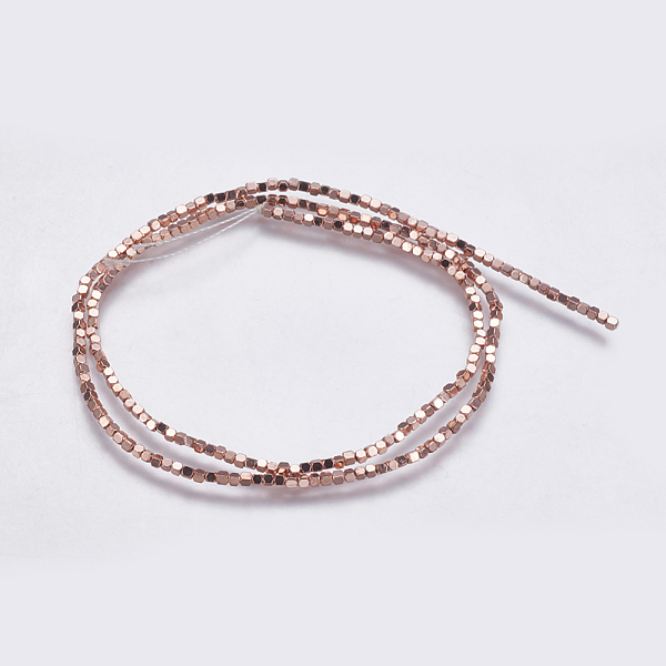 PandaHall Electroplate Non-magnetic Synthetic Hematite Bead Strands, Faceted, Cube, Rose Gold Plated, 1.5x1.5x1.5mm, Hole: 0.2mm, about...
PandaHall Electroplate Non-magnetic Synthetic Hematite Bead Strands, Faceted, Cube, Rose Gold Plated, 1.5x1.5x1.5mm, Hole: 0.2mm, about...