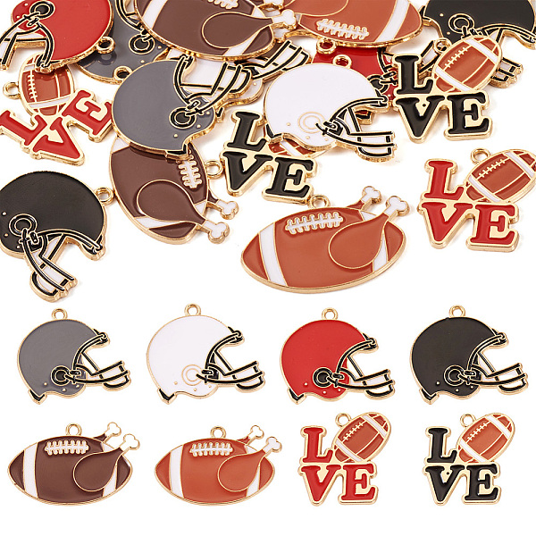 PandaHall 16Pcs 8 Styles Alloy Enamel Pendants, Golden, Baseball Helmet & Rugby & Word LOVE with Rugby Charm, Mixed Color..., Multicolor
PandaHall 16Pcs 8 Styles Alloy Enamel Pendants, Golden, Baseball Helmet & Rugby & Word LOVE with Rugby Charm, Mixed Color..., Multicolor