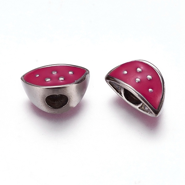 PandaHall 304 Stainless Steel European Beads, with Enamel, Medium Violet Red, 8x16x9mm, Hole: 5mm Stainless Steel+Enamel Others Red
PandaHall 304 Stainless Steel European Beads, with Enamel, Medium Violet Red, 8x16x9mm, Hole: 5mm Stainless Steel+Enamel Others Red