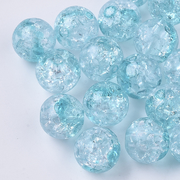 PandaHall Transparent Crackle Acrylic Beads, Round, Medium Turquoise, 10mm, Hole: 2mm Acrylic Round
PandaHall Transparent Crackle Acrylic Beads, Round, Medium Turquoise, 10mm, Hole: 2mm Acrylic Round