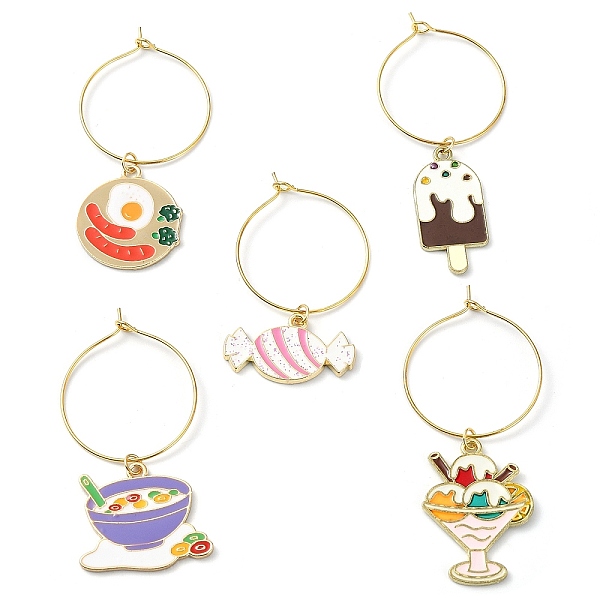 PandaHall Alloy Enamel Wine Glass Charms, Food, Mixed Color, 44~58mm Alloy Food Multicolor
PandaHall Alloy Enamel Wine Glass Charms, Food, Mixed Color, 44~58mm Alloy Food Multicolor